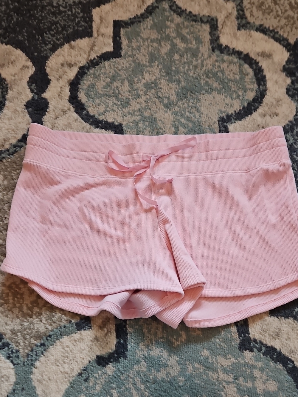 Gilly Hicks Pink Ribbed Lounge Shorts